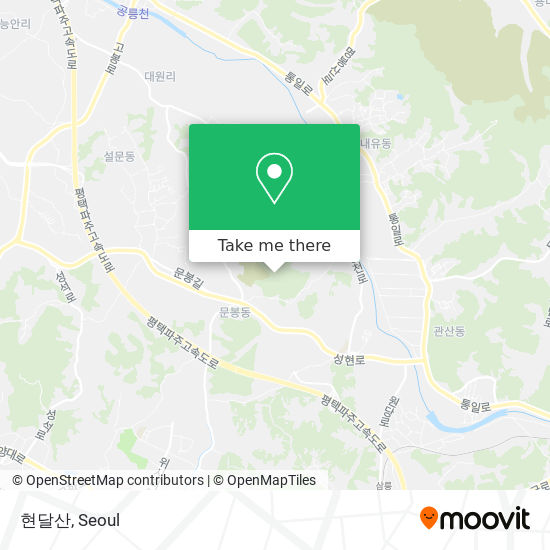 현달산 map