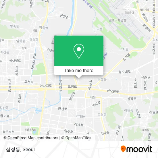 삼정동 map