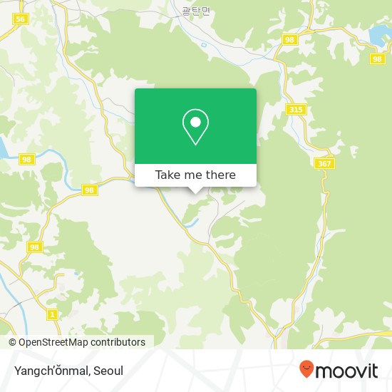 Yangch’ŏnmal map