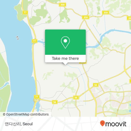 연다산리 map