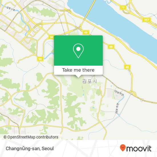 Changnŭng-san map