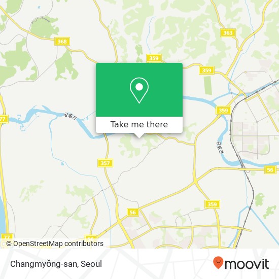 Changmyŏng-san map