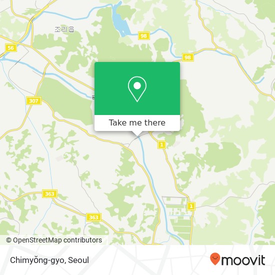 Chimyŏng-gyo map