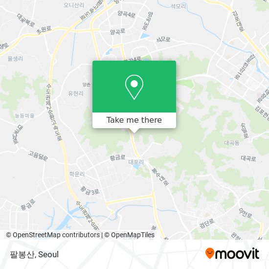 팔봉산 map