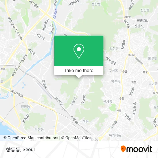향동동 map