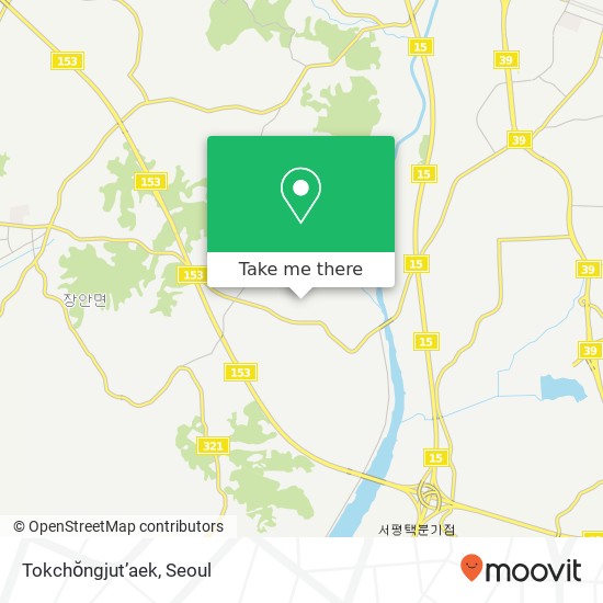 Tokchŏngjut’aek map