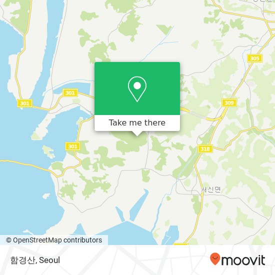 함경산 map