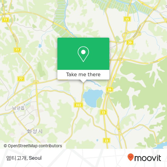 염티고개 map