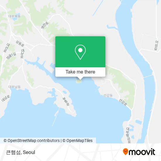 큰햄섬 map