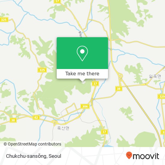 Chukchu-sansŏng map