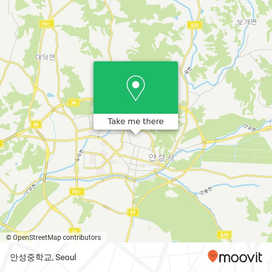 안성중학교 map