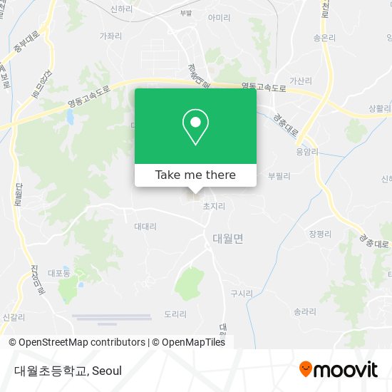 대월초등학교 map