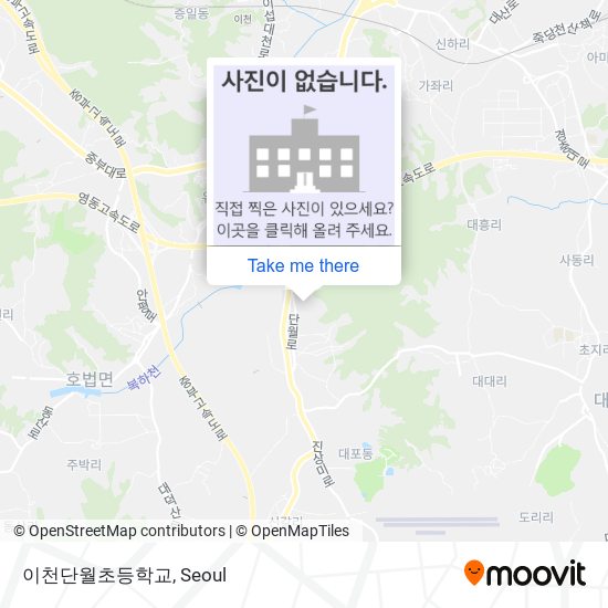 이천단월초등학교 map