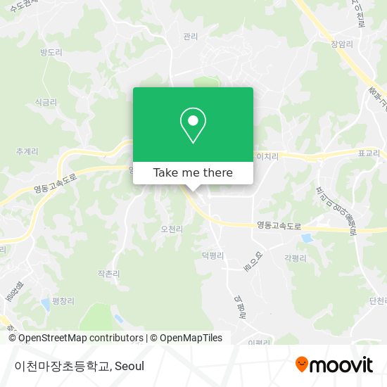 이천마장초등학교 map