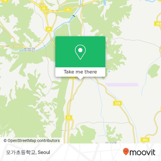 모가초등학교 map