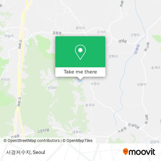 서경저수지 map