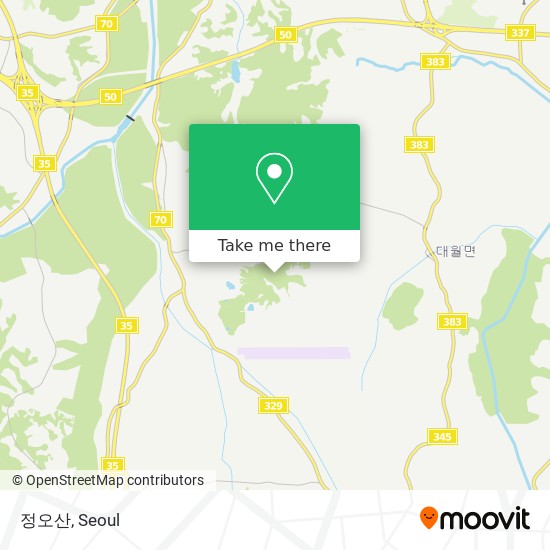 정오산 map