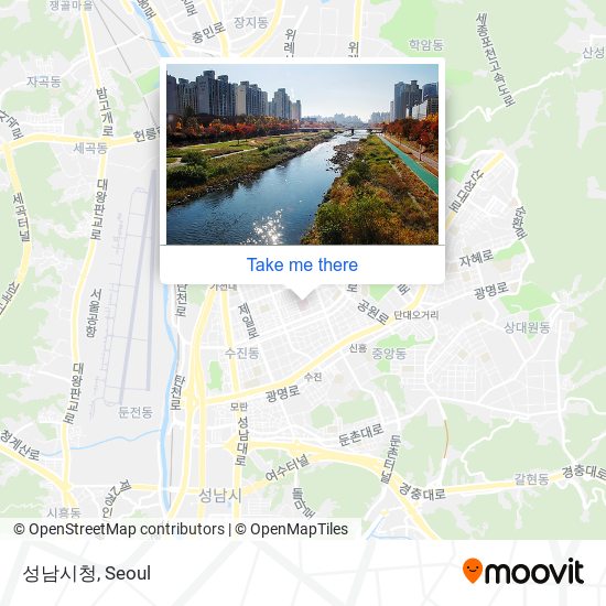 성남시청 map