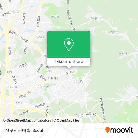 신구전문대학 map