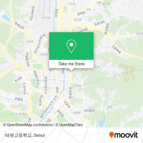 태원고등학교 map