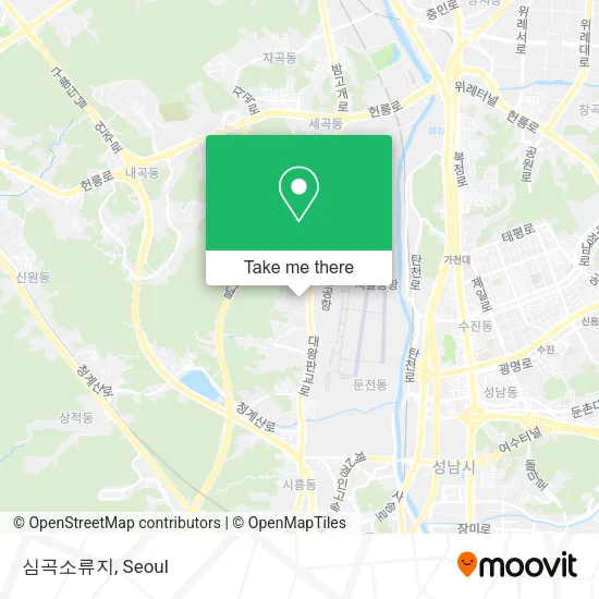 심곡소류지 map