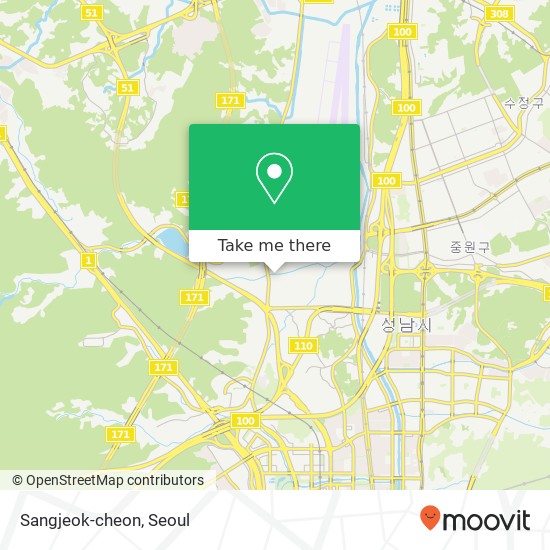 Sangjeok-cheon map