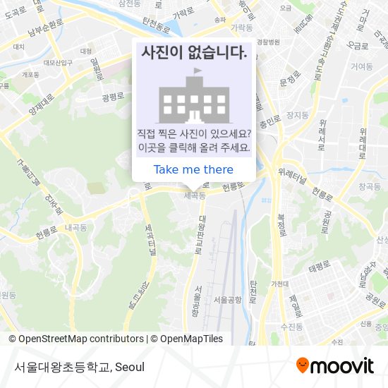 서울대왕초등학교 map