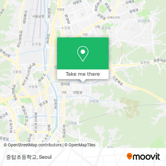 중탑초등학교 map