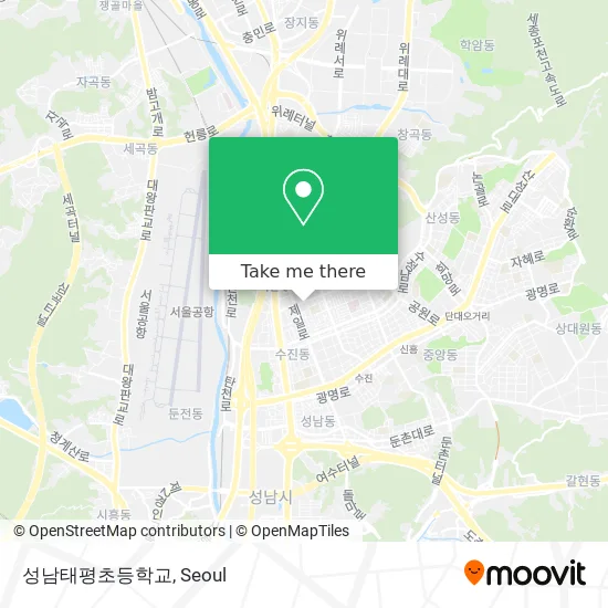 성남태평초등학교 map