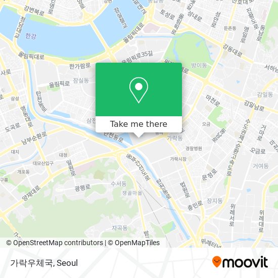 가락우체국 map