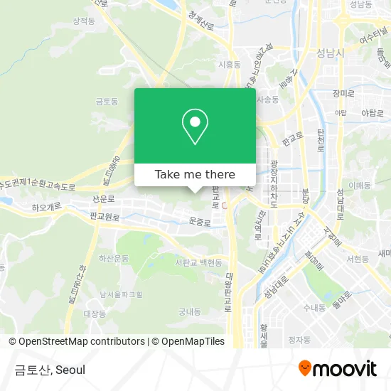금토산 map