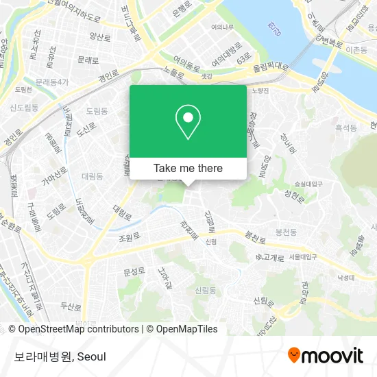 보라매병원 map