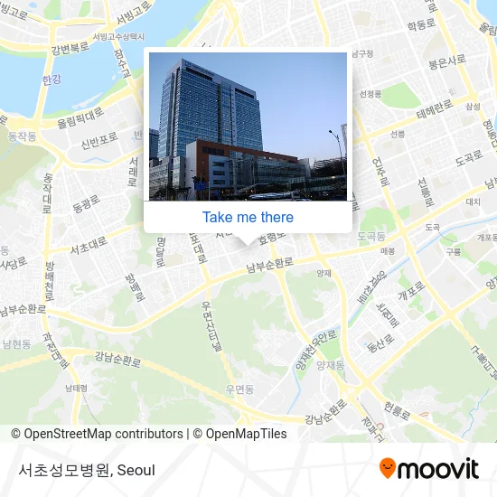 서초성모병원 map