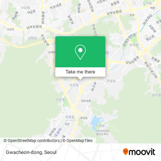 Gwacheon-dong map