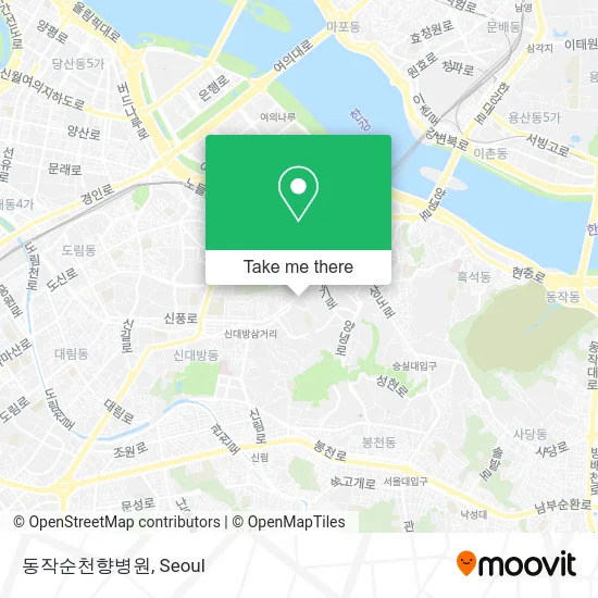 동작순천향병원 map
