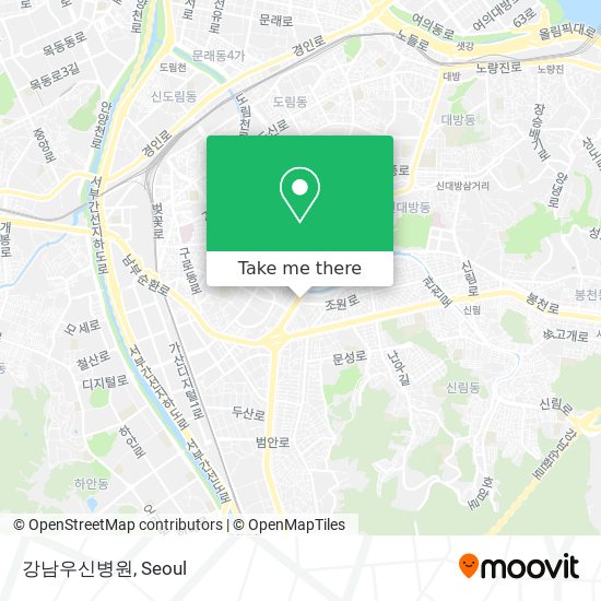 강남우신병원 map