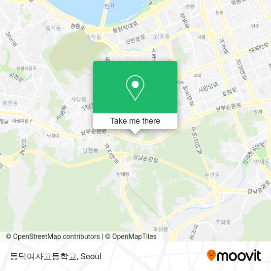 동덕여자고등학교 map