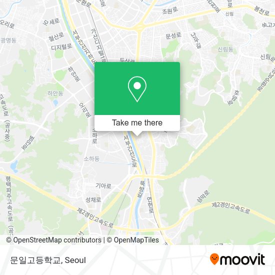 문일고등학교 map