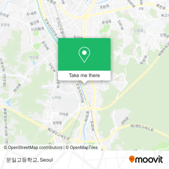 문일고등학교 map