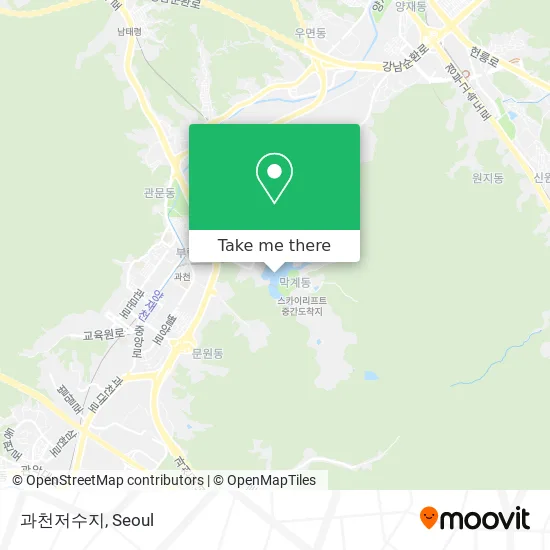 과천저수지 map