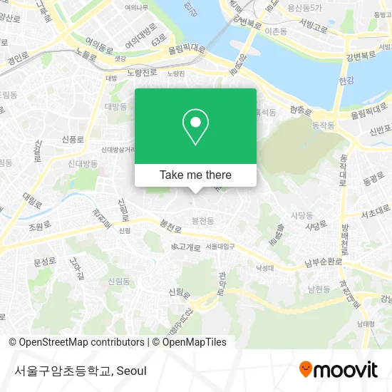 서울구암초등학교 map