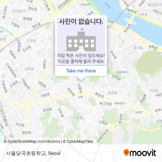 서울당곡초등학교 map