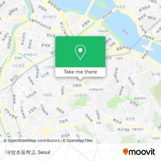 대방초등학교 map