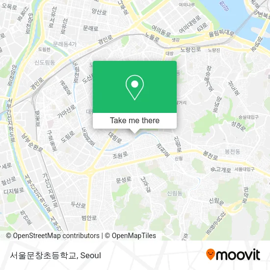 서울문창초등학교 map