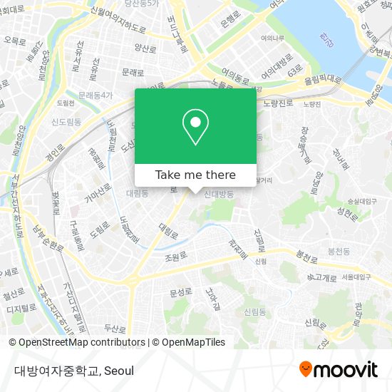 대방여자중학교 map