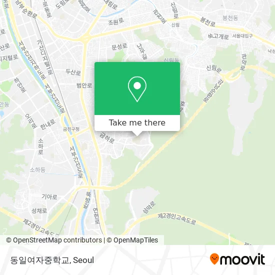 동일여자중학교 map