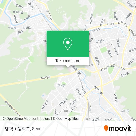 명학초등학교 map