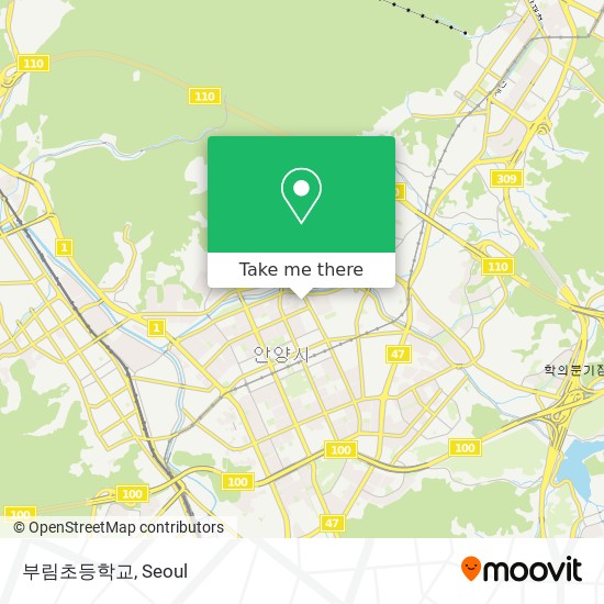 부림초등학교 map