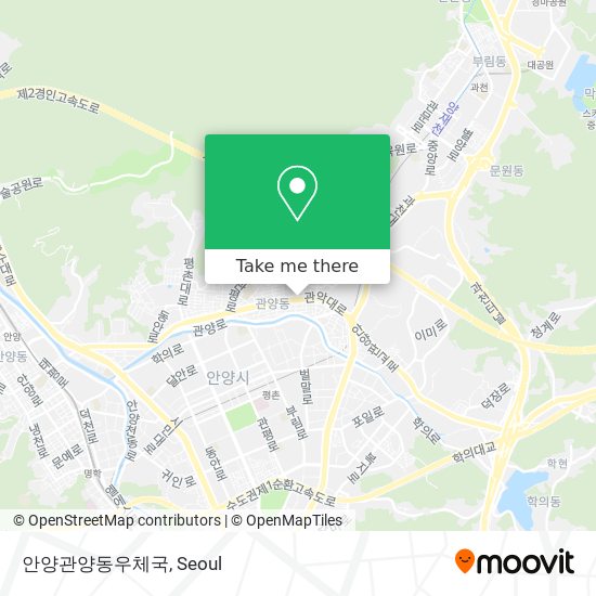 안양관양동우체국 map