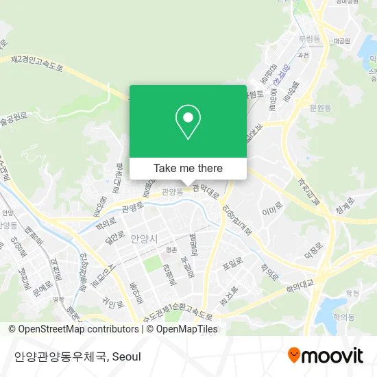 안양관양동우체국 map